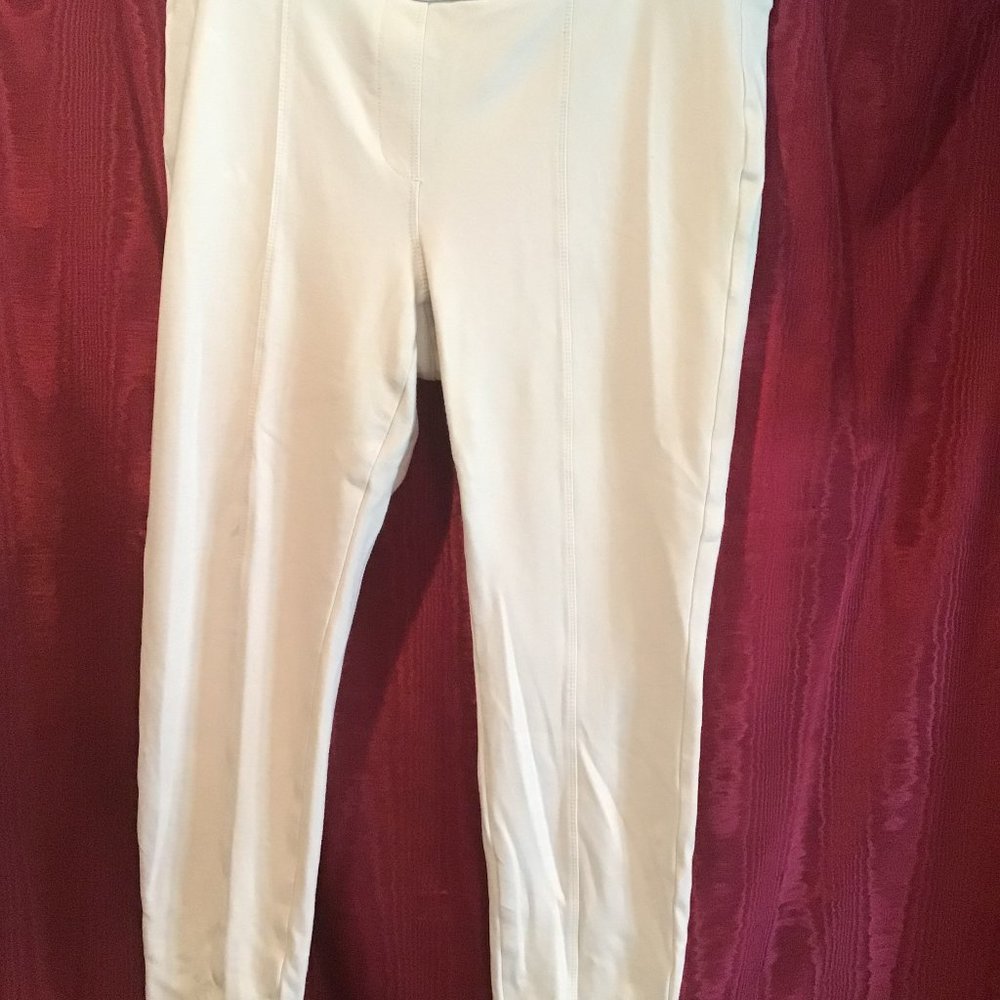 Style & Co. Ecru Cropped Stretch Pants, Size 16W